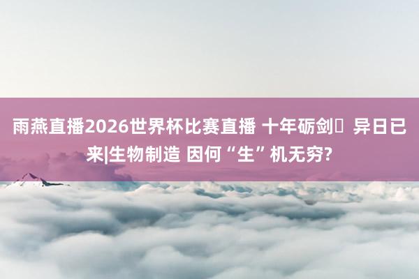 雨燕直播2026世界杯比赛直播 十年砺剑・异日已来|生物制造 因何“生”机无穷?