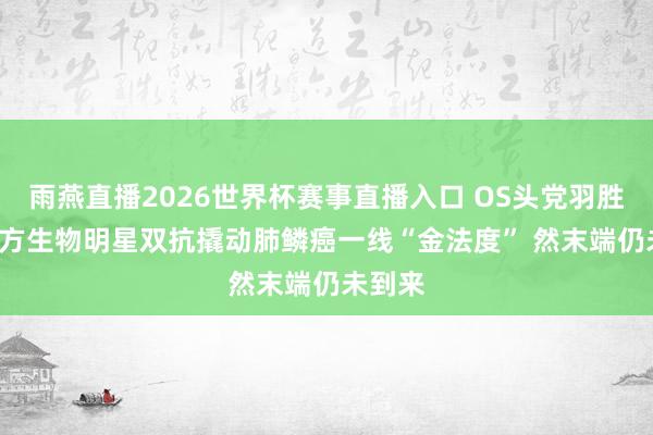 雨燕直播2026世界杯赛事直播入口 OS头党羽胜出! 康方生物明星双抗撬动肺鳞癌一线“金法度” 然末端仍未到来