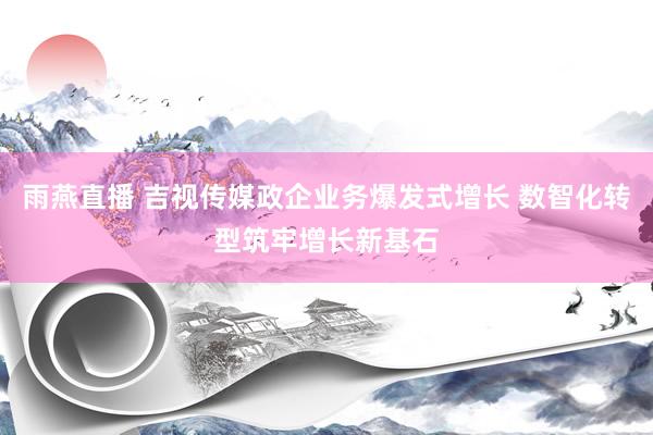 雨燕直播 吉视传媒政企业务爆发式增长 数智化转型筑牢增长新基石