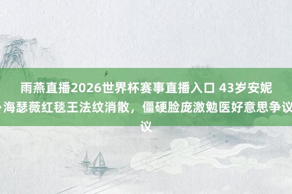 雨燕直播2026世界杯赛事直播入口 43岁安妮·海瑟薇红毯王法纹消散，僵硬脸庞激勉医好意思争议
