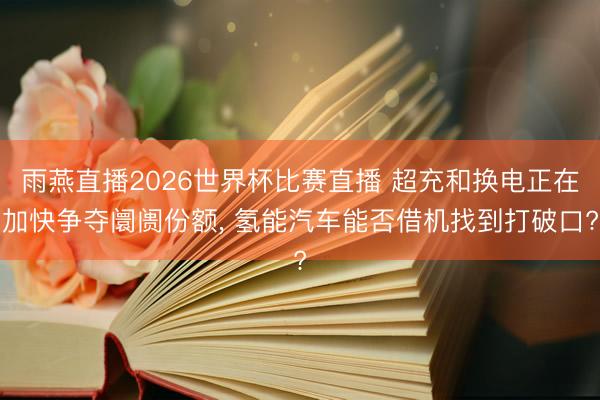 雨燕直播2026世界杯比赛直播 超充和换电正在加快争夺阛阓份额， 氢能汽车能否借机找到打破口?
