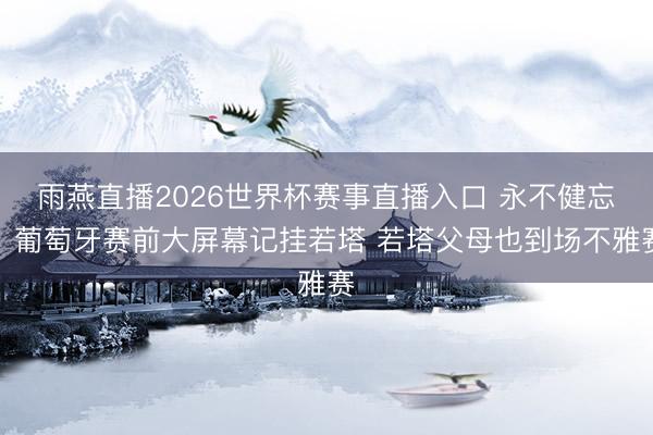 雨燕直播2026世界杯赛事直播入口 永不健忘！葡萄牙赛前大屏幕记挂若塔 若塔父母也到场不雅赛